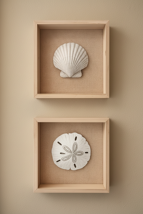 Sea shapes decor wall set
