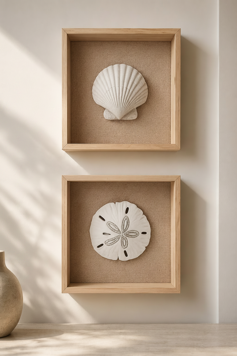 Sea shapes decor wall set