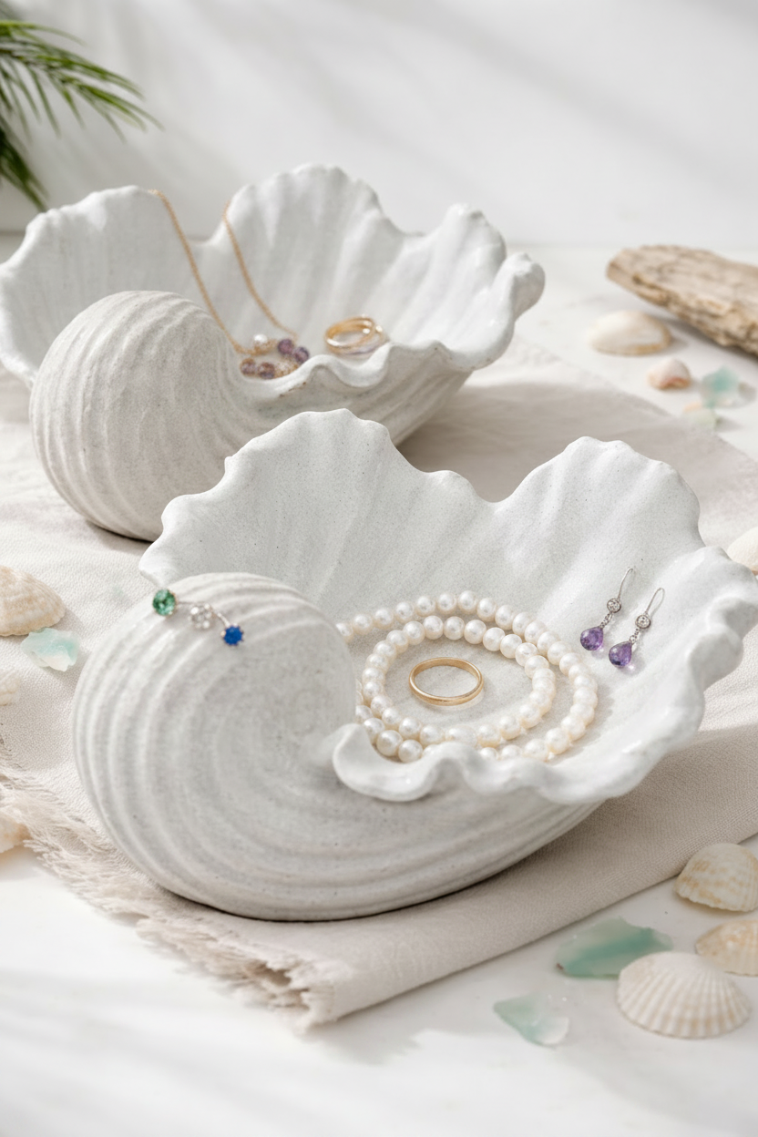 •  organizador de joyería “shell”