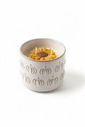 Pumpkin flower candle 10oz